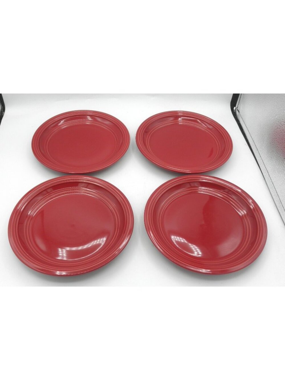 Red Sedona Rainforest Mainstays 8-1/8 Inch Salad Plates Set of 4 Pattern MSYRES